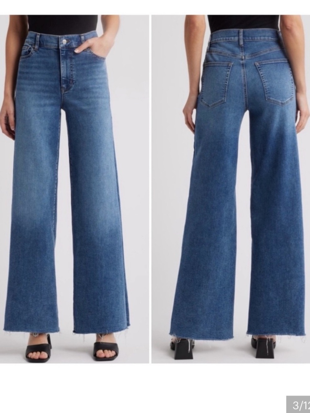 Frame Denim High-Rise Wide Leg Jeans - Picture 3 of 8